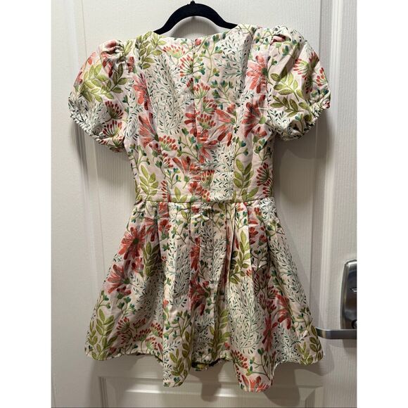 ELLIATT Calaantha Puff Sleeve Mini Dress in Floral Wedding Guest size S NWT - Picture 7 of 7